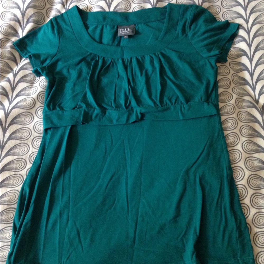 Milk Nursingwear Empire Scoop Neck Nursing Top